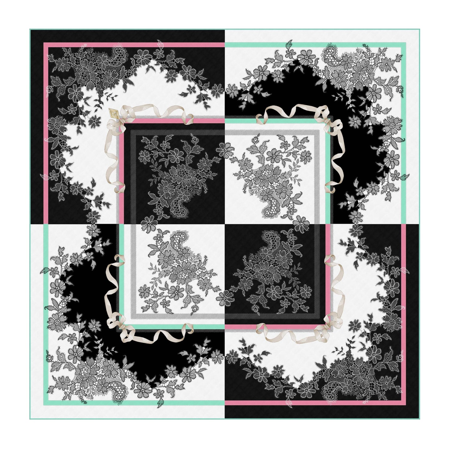 AMOR FATI FLOWERS – シルクスカーフ