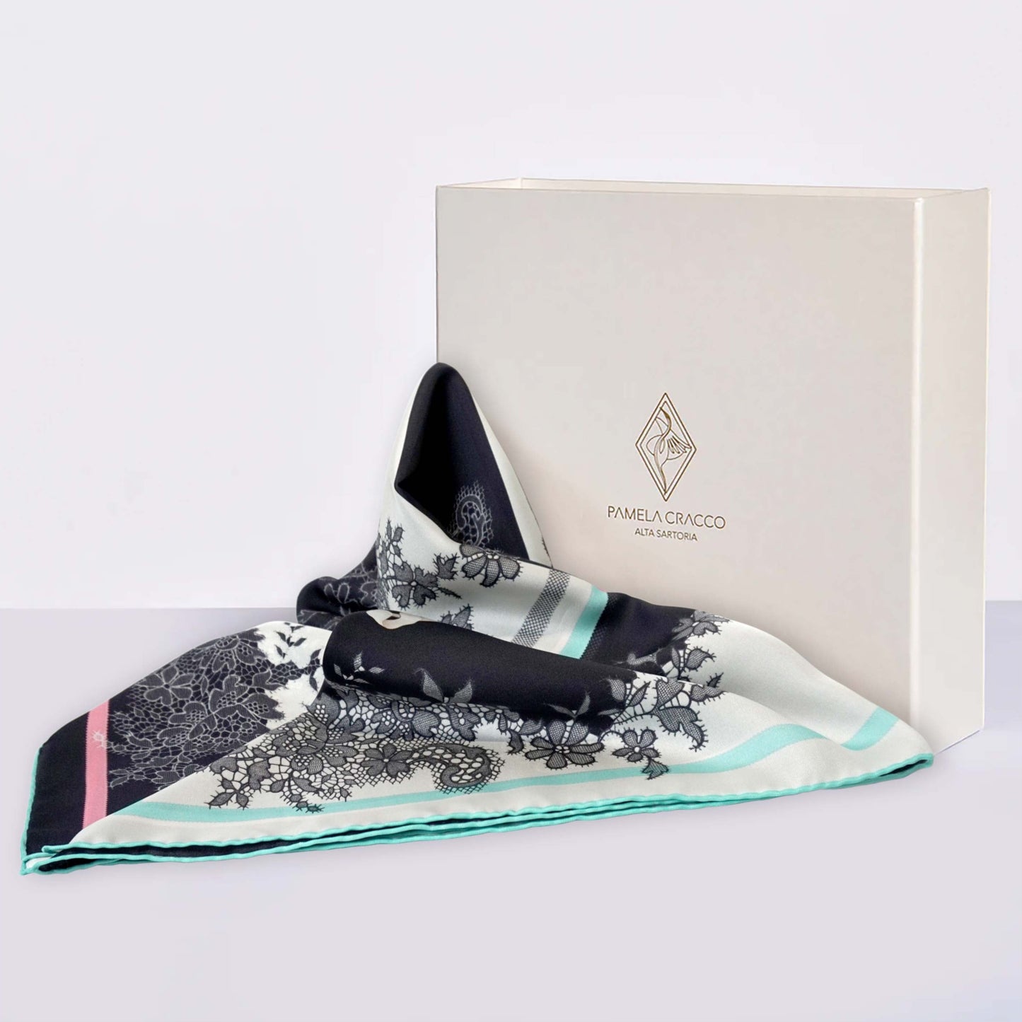 AMOR FATI FLOWERS – シルクスカーフ