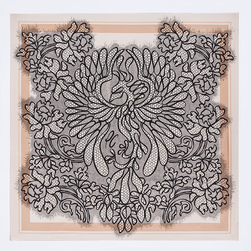 AMOR FATI - シルクスカーフ 90×90cm