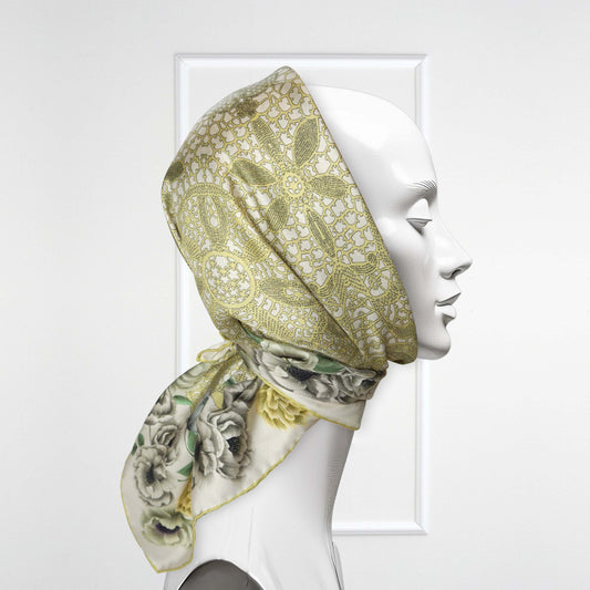 BURANO Foulard di seta, bicolore