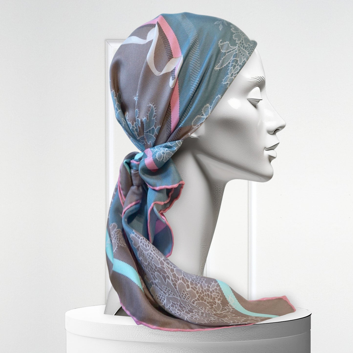 AMOR FATI FLOWERS – シルクスカーフ