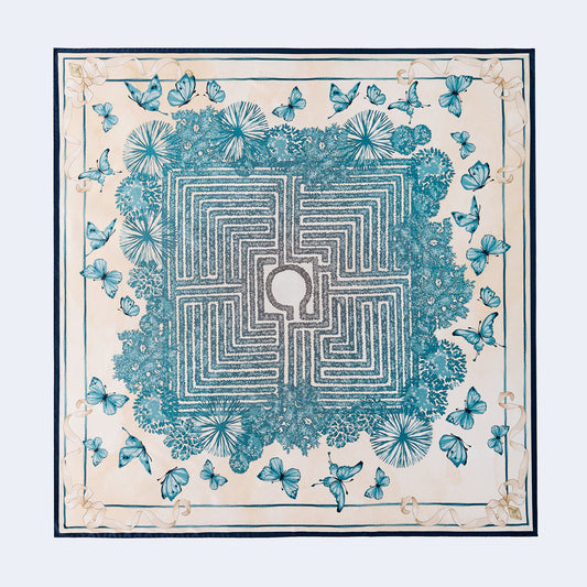 LABYRINTHUM Padova - Silk Scarf 90x90