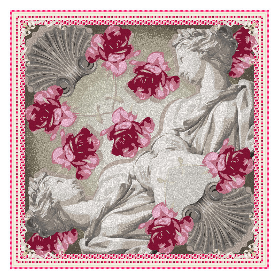 ROMA 140x140cm Silk Scarf
